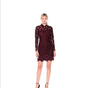 Betsey Johnson burgundy lace dress